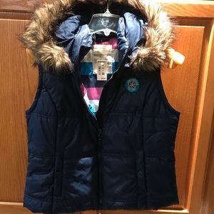 Women's Aeropostale Navy Vest Size XL NWT